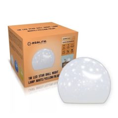 Asalite LED Éjjeli Lámpa Csillagos Gömb 1W