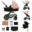 Kinderkraft Moov 2 + Mink pro 4:1 multifunkciós babakocsi - Sande beige