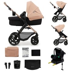   Kinderkraft Moov 2 + Mink pro 4:1 multifunkciós babakocsi - Sande beige