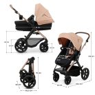 Kinderkraft Moov 2 + Mink pro 4:1 multifunkciós babakocsi - Sande beige