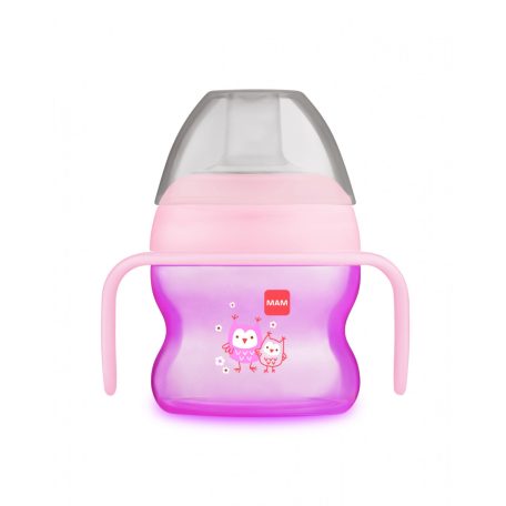 Mam első ivópohár  4 hónapos 150 ml - rózsaszín baglyok