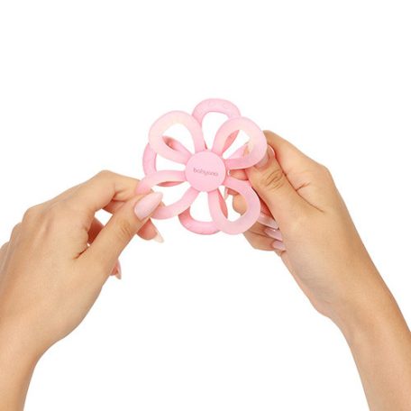 BabyOno rágóka flower rózsaszín 0+ hó