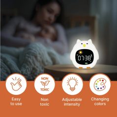   Zopa Szilikon baba ébresztőóra éjszakai fénnyel és zenével - Dog