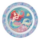 Kis Hableány mintás műanyag mikrózható lapostányér 