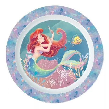 Kis Hableány mintás műanyag mikrózható lapostányér 