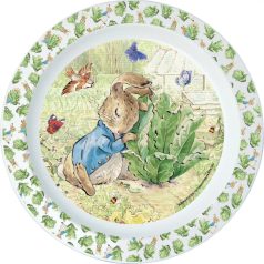 Nyúl Péter mintás műanyag mikrózható lapostányér 