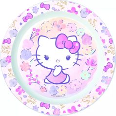 Hello Kitty mintás műanyag mikrózható lapostányér 
