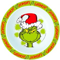 Grincs mintás műanyag mikrózható mélytányér