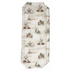   Baby Bruin Óvodai derékalj  124*52cm (+-2cm) - drapp erdei állatok