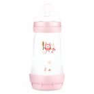 MAM Anti-Colic Matt Forest 260ml cumisüveg 2+  rózsaszín bagoly