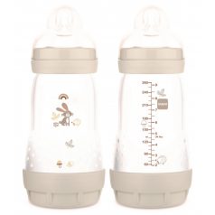   MAM Anti-Colic Matt Forest 260ml cumisüveg 2+ szürke nyuszi 