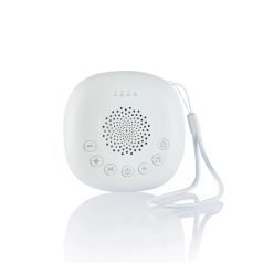   Prémium hordozható altató LED-fénnyel, fehér zajjal és hangokkal