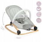 MoMi Lumiwood rezgő-zenélő pihenőszék - grey star