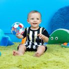 Bright Starts Oball RATTLE GOALS™ 10 cm - Red, White & Blue 0hó+
