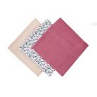 Bambusz muszlin 3db-os pelenka 68 x 68 cm - Pink Meadow