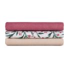 Bambusz muszlin 3db-os pelenka 68 x 68 cm - Pink Meadow
