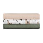 Bambusz muszlin 3db-os pelenka 68 x 68 cm - Llama Vibes