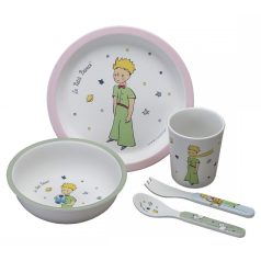 5 részes étkezési szett - Le Petit Prince pink