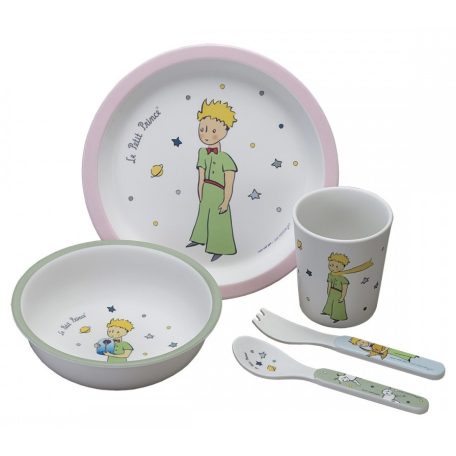 5 részes étkezési szett - Le Petit Prince pink