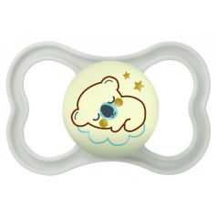 MAM Air Night 6+ szilikon nyugtató cumi - szürke macis