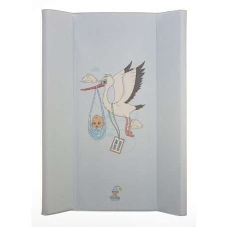 Merev pelenkázó lap 50*70 cm - Gólya kék