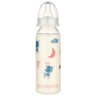 Baby-Nova éjszakai cumisüveg M-es szilikon cumival 240 ml - őzike 