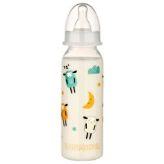   Baby-Nova éjszakai cumisüveg M-es szilikon cumival 240 ml - bárány 