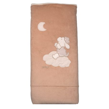 Trimex bélelt plüss takaró 70x100cm - bárány mogyoró 