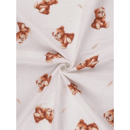 Flanel mintás pelenka  - Barna maci