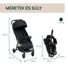 Chicco GLEE babakocsi 0-22 kg automata csukódással - Uneven Black