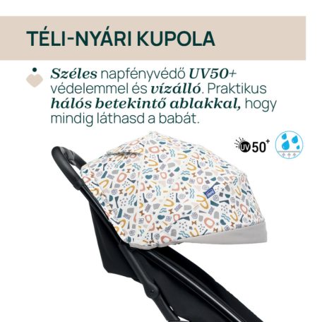 Chicco GLEE babakocsi 0-22 kg automata csukódással - Joking Beige