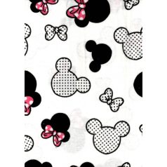 Flanel mintás pelenka - Minnie piros masnival