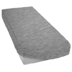 Baby Shop pamut strech lepedő 40x90cm - cirmos szürke