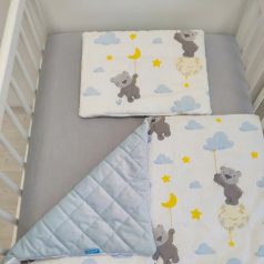   Scamp velvet ágynemű garnitúra 75x100 cm - Cloud Bear Blue