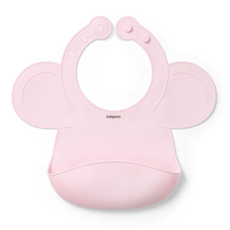 BabyOno előke szilikon állítható rózsaszín 6 hó+