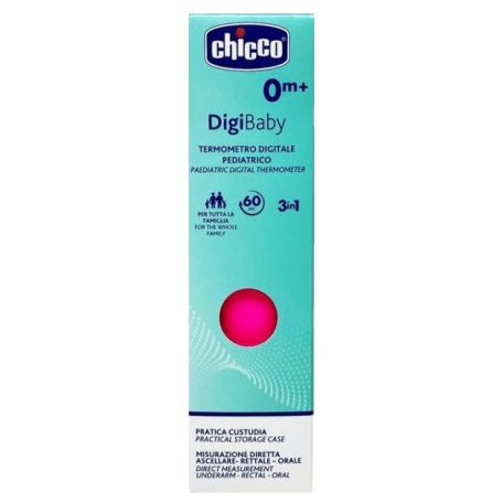 Chicco Digi Baby digitális hőmérő 1 db tokban - rózsaszín