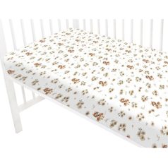 Baby Shop pamut,gumis lepedő 70*140 cm - bézs kacsa