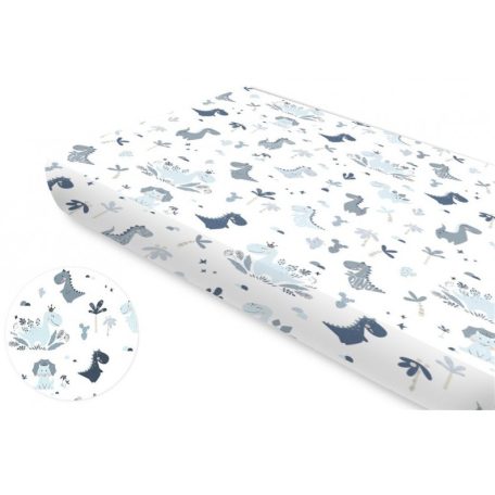 Baby Shop pamut,gumis lepedő 70*140 cm - Dinó