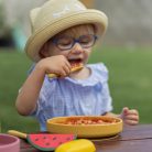 P&M Szilikon tányér tapadókoronggal Take&Match Velvet Latte 6m+