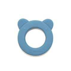 P&M Beary Szilikon rágóka csörgővel Petrol Blue 0m+
