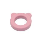 P&M Beary Szilikon rágóka csörgővel Dusty Rose 0m+
