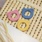 P&M Beary Szilikon rágóka csörgővel Dusty Rose 0m+