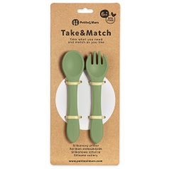 P&M Szilikon evőeszközök TAKE&MATCH Sweet Pea 6m+