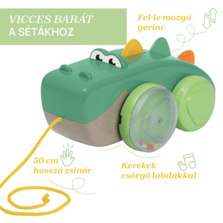 Croco Pull Along ECO+ Húzható Krokodil 12h+