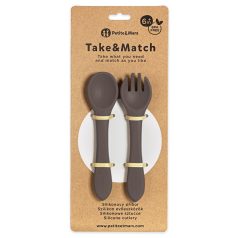 P&M Szilikon evőeszközök TAKE&MATCH Bitter Cocoa 6m+