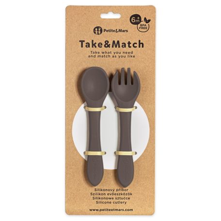 P&M Szilikon evőeszközök TAKE&MATCH Bitter Cocoa 6m+