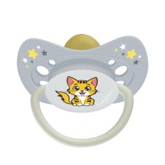    Baby Bruin Latex cseresznye játszócumi világító karikával 1-es méret 0-6hó - Cica