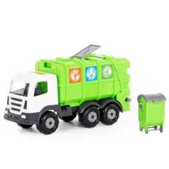 Polesie Toys szelektívgyűjtő kukásautó - zöld