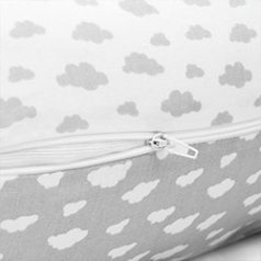   Scamp univerzális szoptatós párna - Little Clouds Gray White