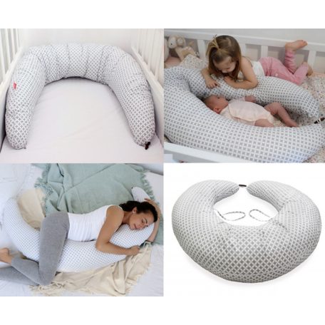 Scamp formázott gombos végű párna - Pick Grey